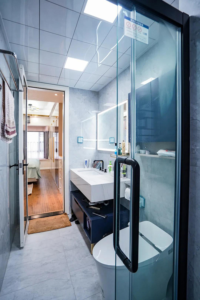 99㎡四居室，流行定制家具+靈動配色，打造不同生活體驗